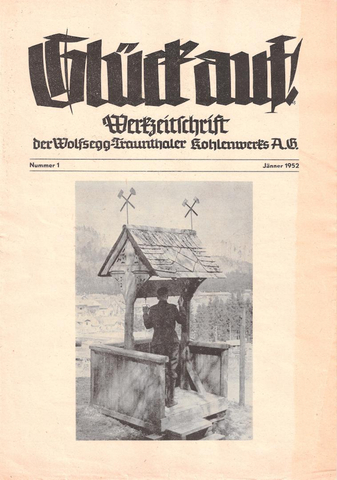 Foto der Werkszeitschrift der WTK, auf der eine Klopfe abgebildet ist.